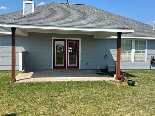 Exterior paint, Porch post paint