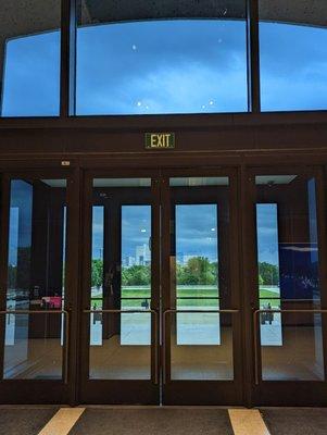 Looking inside out front entry Amon Carter