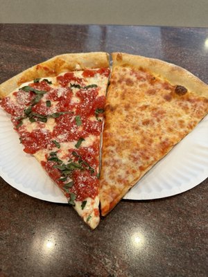 Original supreme and a plain slice