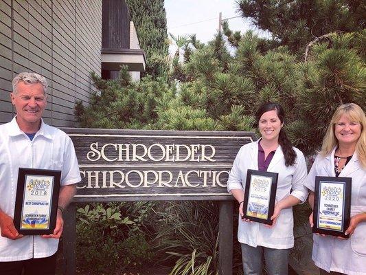 2018, 2019, & 2020 People's Choice award winner for chiropractic in Fresno & Clovis.