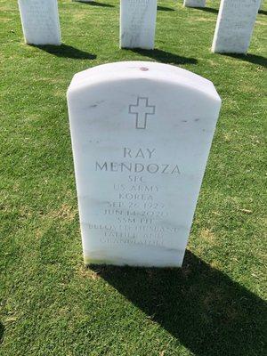 Rays headstone at Miramar National Cemetery.