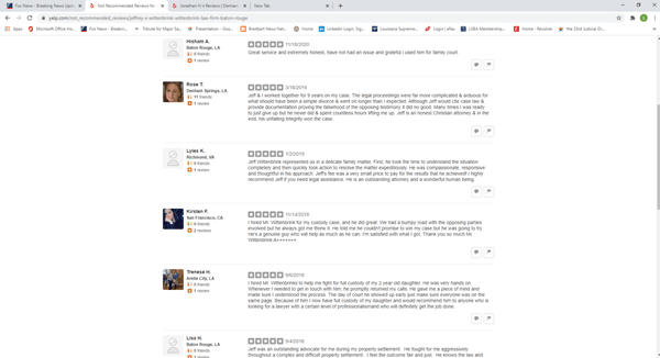 PLEASE READ THE "NON-RECOMMENDED" REVIEWS.  Yelp censors positive reviews, because negative reviews get more "hits."