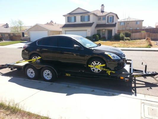 2012 Nissan Altima delivered to a customer