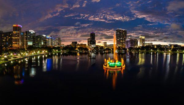 Orlando SKyline by drone