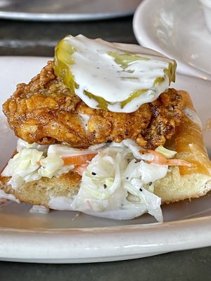 Nashville hot fried oyster