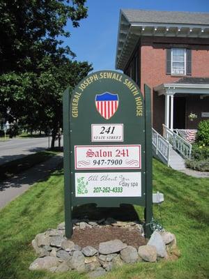 Salon 241 located at the Historic general Joseph Sewall Smith house at 241 State Street in Bangor.