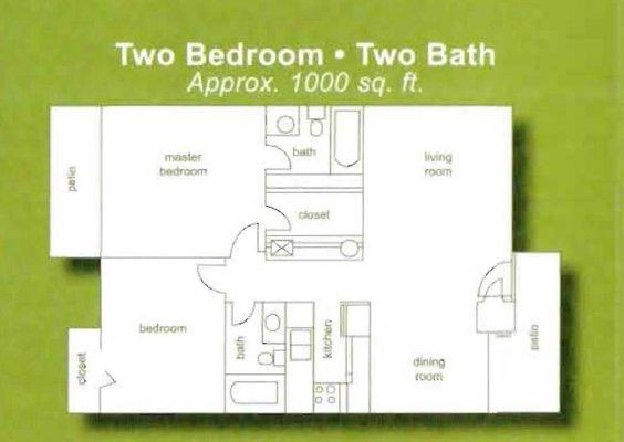 2 Bedroom 2 Bath