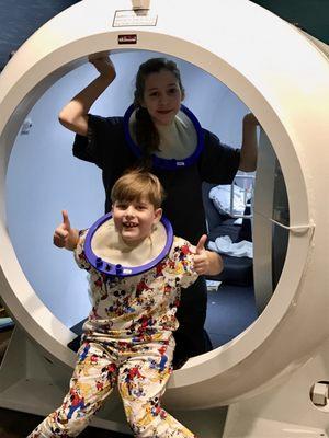 Thumbs up for hyperbaric oxygen therapy at American Hyperbaric Center!