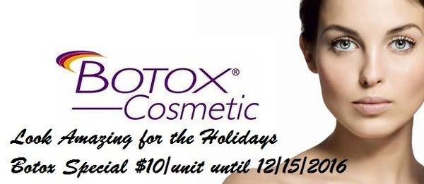 Botox $10 a unit is a great deal!