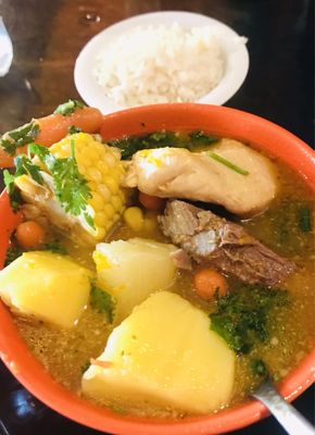 Sancocho beef and chicken stew - so good