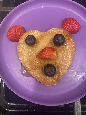 Valentine's pancake