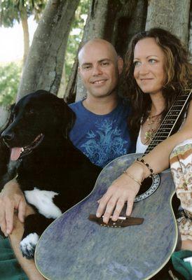 Jeannie and Leo Burke with their doggie daughter  Melody