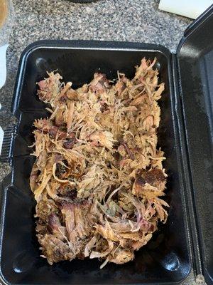 Pulled pork, 1#, sauce is on the side