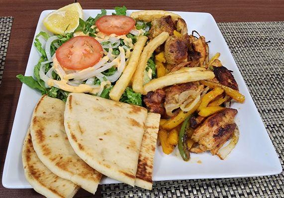 Chicken Kebab with Pita Bread. Scrumptious!