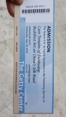 Free admission ticket