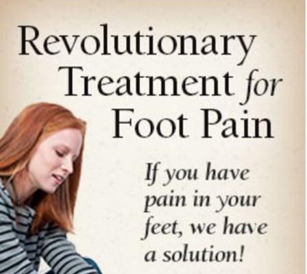 Ready to solve your foot pain? We offer the revolutionary HyProCure.