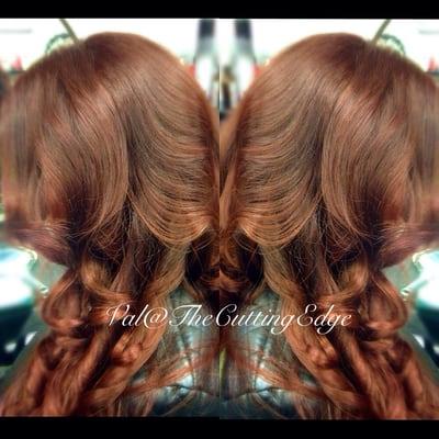 Hair color by Val