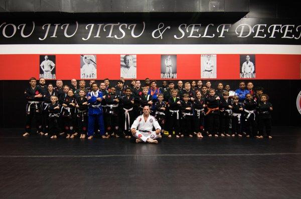 Jiu Jitsu students studying under Master Kevin Bellard