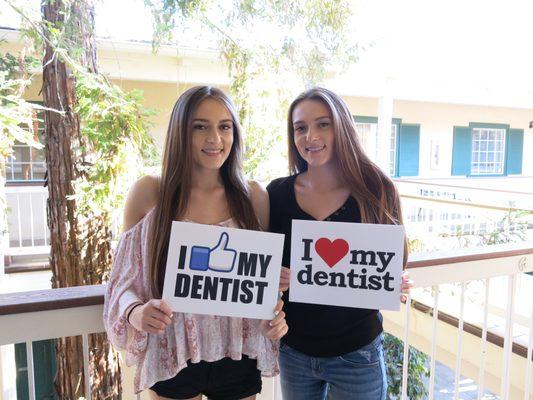 Our favorite twins visiting us with their magnificent smiles. We love you.