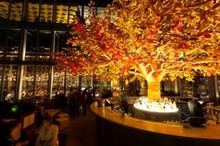 Custom Oak Tree for SushiSamba by International TreeScapes