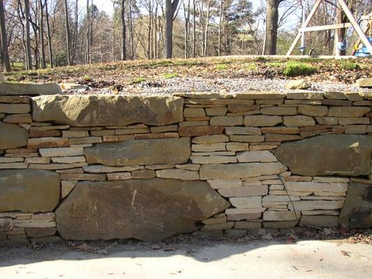 Retaining Wall using Napoleon Stone