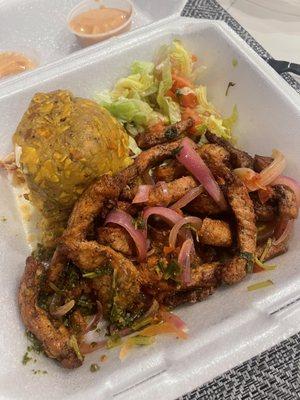 Mofongo with Fried Pork