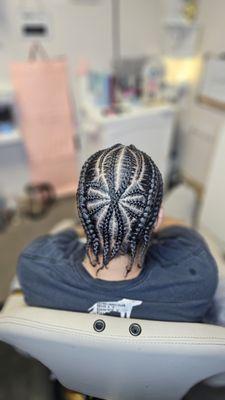 men design cornrow braids