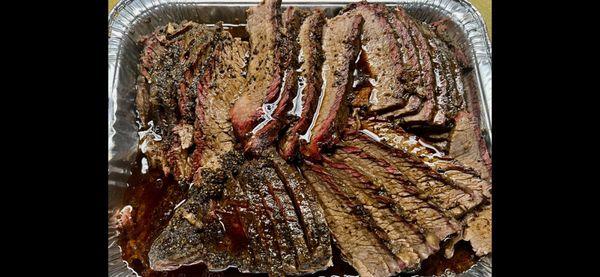 Sliced brisket