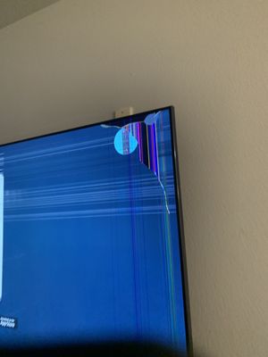 How my "brand new" TV came. And couldn't get a refund or exchange.