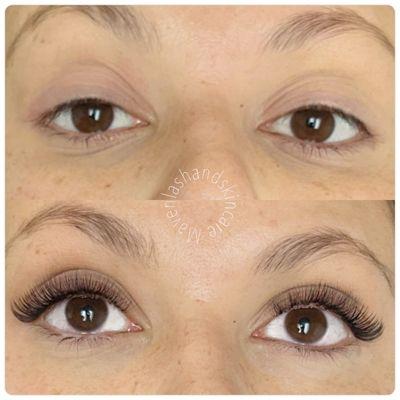 Volume eyelash extensions