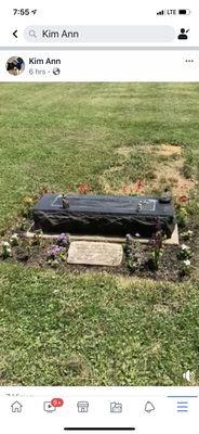 My brothers stole his and my mother's headstone days before they knew I was ordered by the attorneys to come to Ohio.