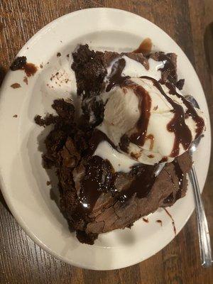 Brownie with ice cream for dessert was awesome!