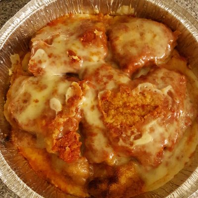 Not sure why recent order of chicken parm used pieces of cutlets.