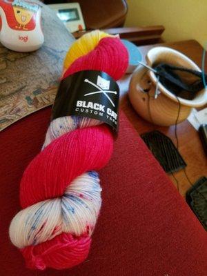 Colorway Sailor Moon fingering weight yarn