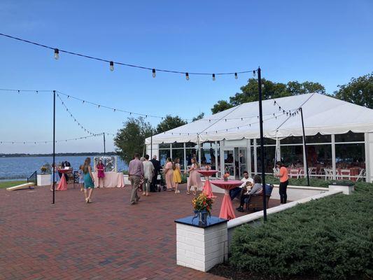 View of lake from patio