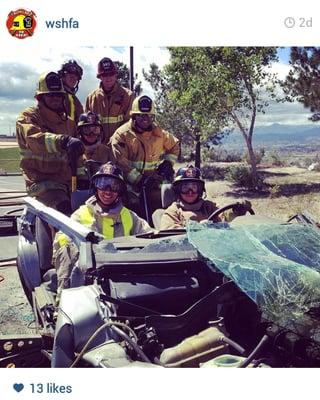 Another successful vehicle extrication training day for our students at WSHFA thanks to L M Towing!