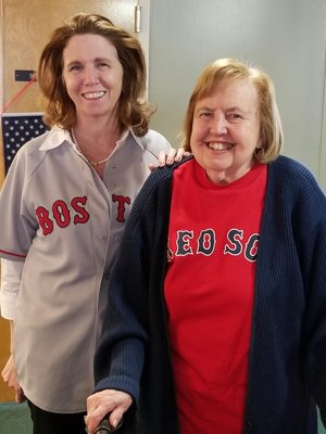 Sally Burke, Owner and Miriam, Resident enjoy opening day festivities!