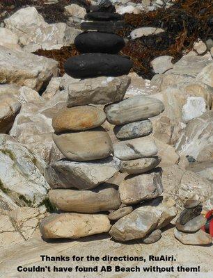 Cairn built at fantastic Arroyo Burro Beach. Great for Cairns, dogs, and just about anything else you can do at a beach!