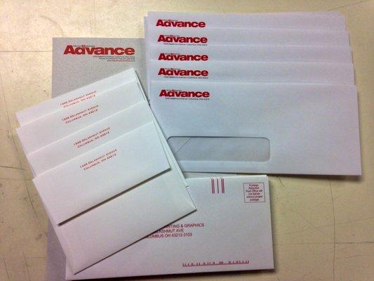 We print envelopes in all sizes