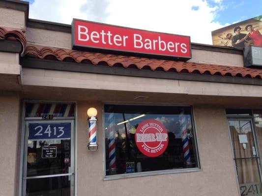 Better Barbers Barber Shop in La Habra has a beautiful store front thanks to Graphisigns