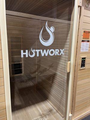 One of their saunas for hot yoga