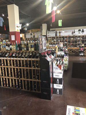 Wine racks full of your favorite selections