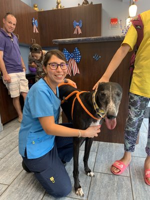 Open House for Glen Oaks! Dr. Andino gets a snuggle!!