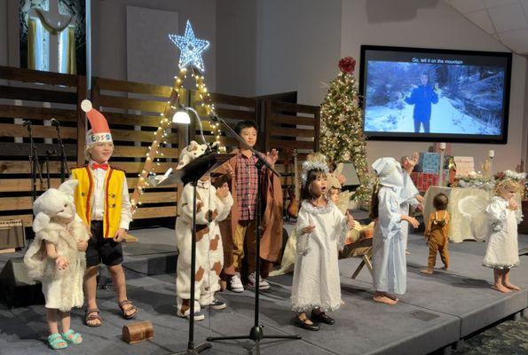 Honolulu 1st Nazarene Church loves children. They participated in the Christmas Eve service.