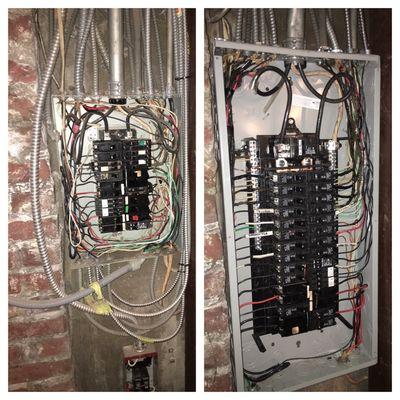 Before & After panel installation.