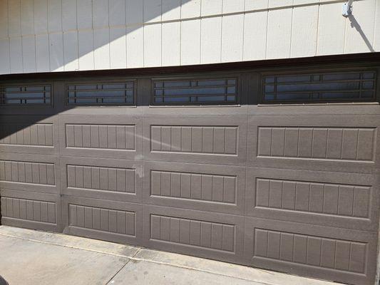 Garage door service garage door with Windows