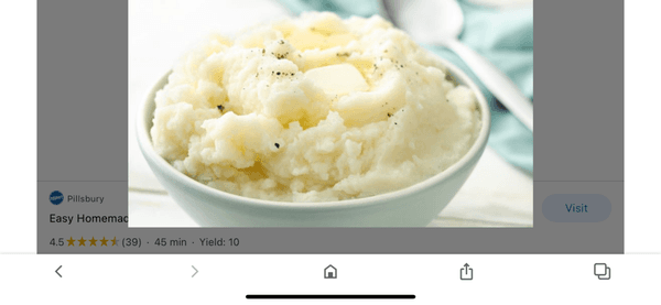 mashed potatoes