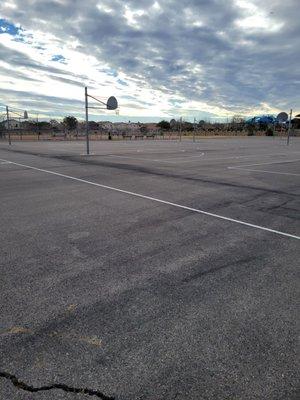 Basketball court - softball field - football field - 2/17/24