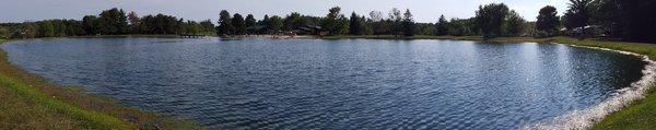 Here is a panoramic view of the lake