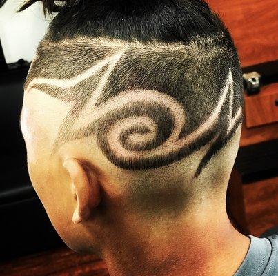 Sharp Finish design and Haircut